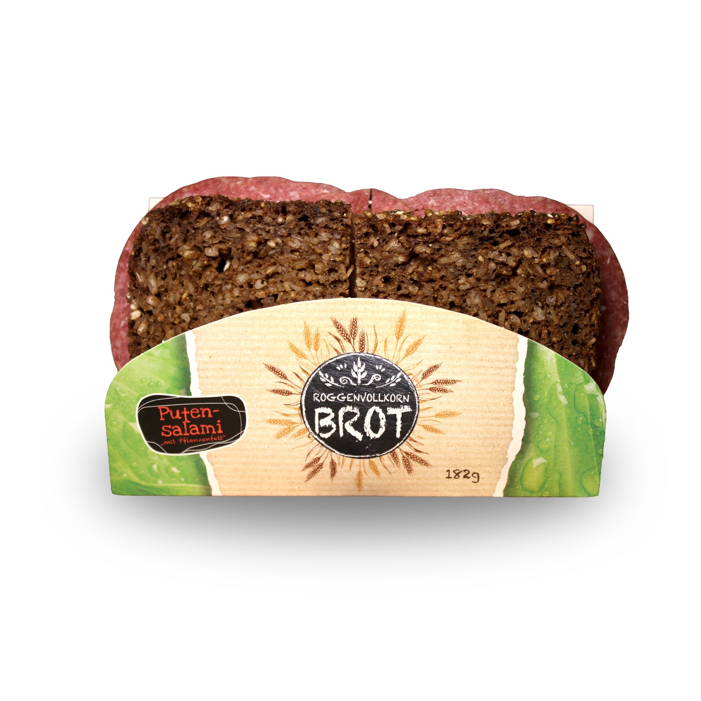 freshcompany 2er Roggenvollkornbrot 100% Putensalami 192g