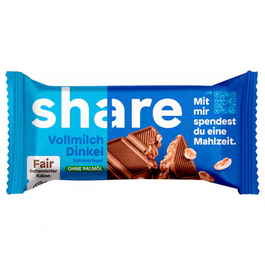 share Schokoriegel mit gepufftem Dinkel 45g (Bio)