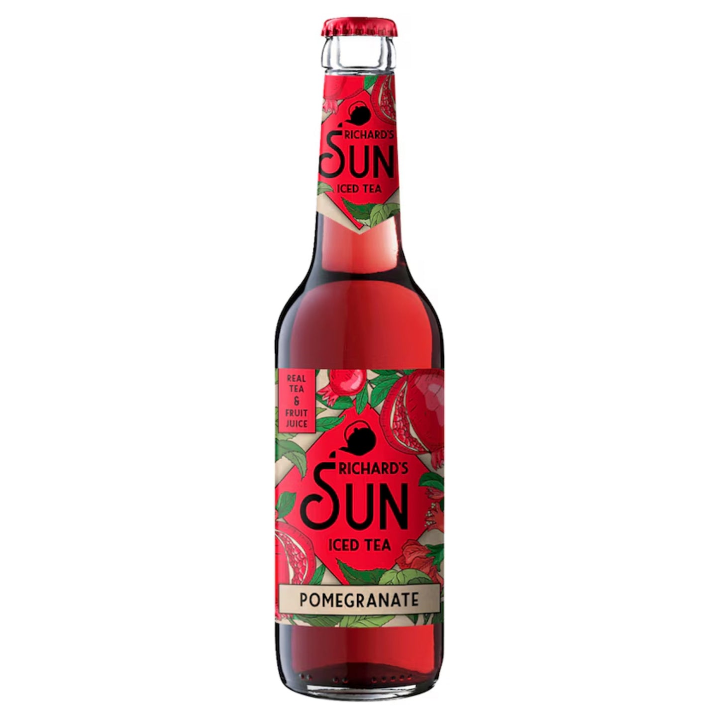 Richards Sun Eistee Pomegranate 0,33L Glas