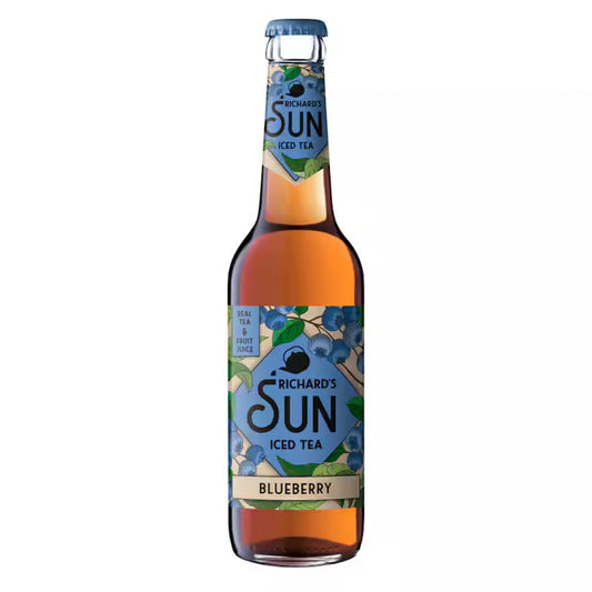 Richards Sun Eistee Blueberry 0,33L Glas