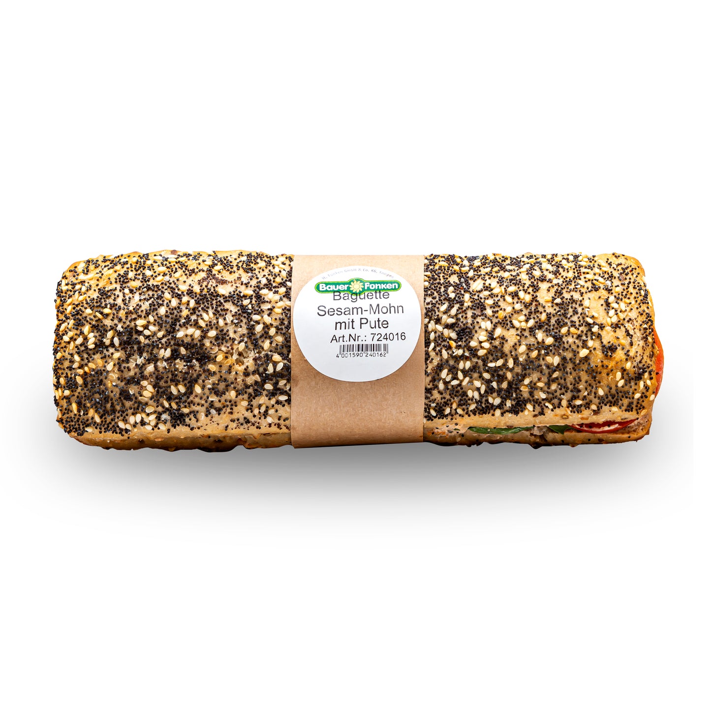 Bauer Funken Baguette Sesam Mohn mit Pute