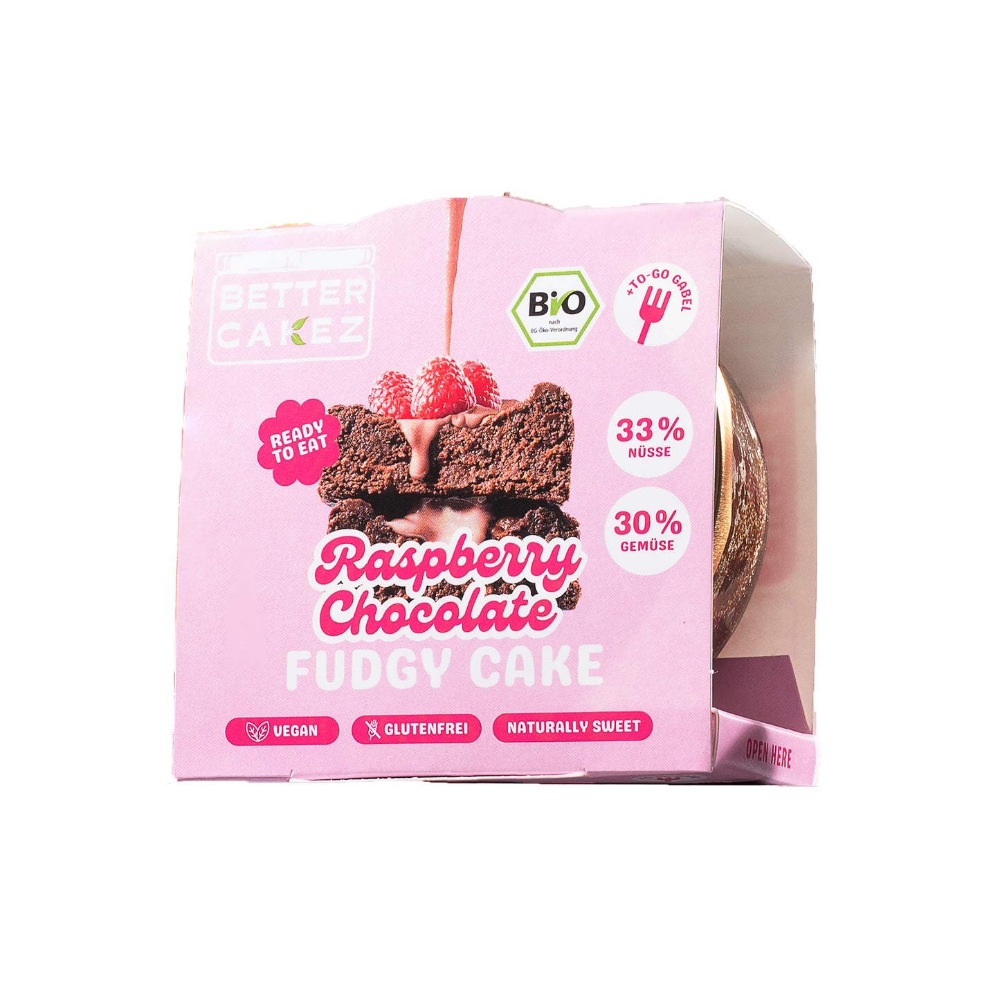 Better Cakez Rasperry Chocolate Fudgy Cake 105g