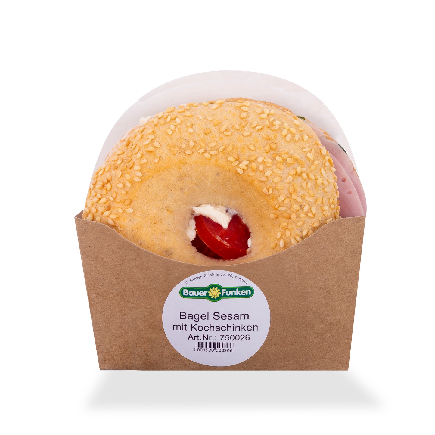Bauer Funken Sesam Bagel Kochschinken 220g
