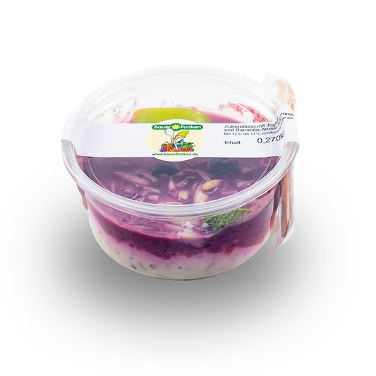 Bauer Funken Dessert Bananenmüsli Aronia Acai