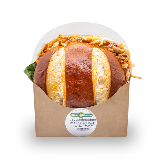 Bauer Funken Laugenbrötchen mit Pulled Pork