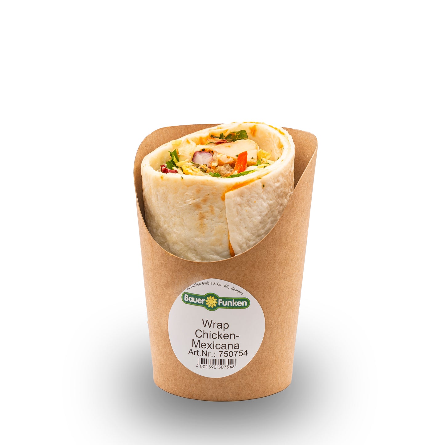 Bauer Funken Wrap Chicken Mexicana 180g