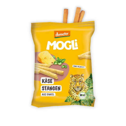 Mogli Käse Stangen aus Dinkel 75g (Demeter)