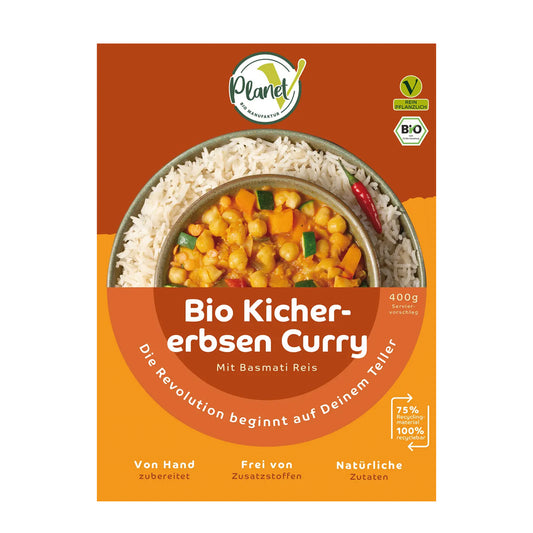 PlanetV Kichererbsen Curry (Bio) 400g