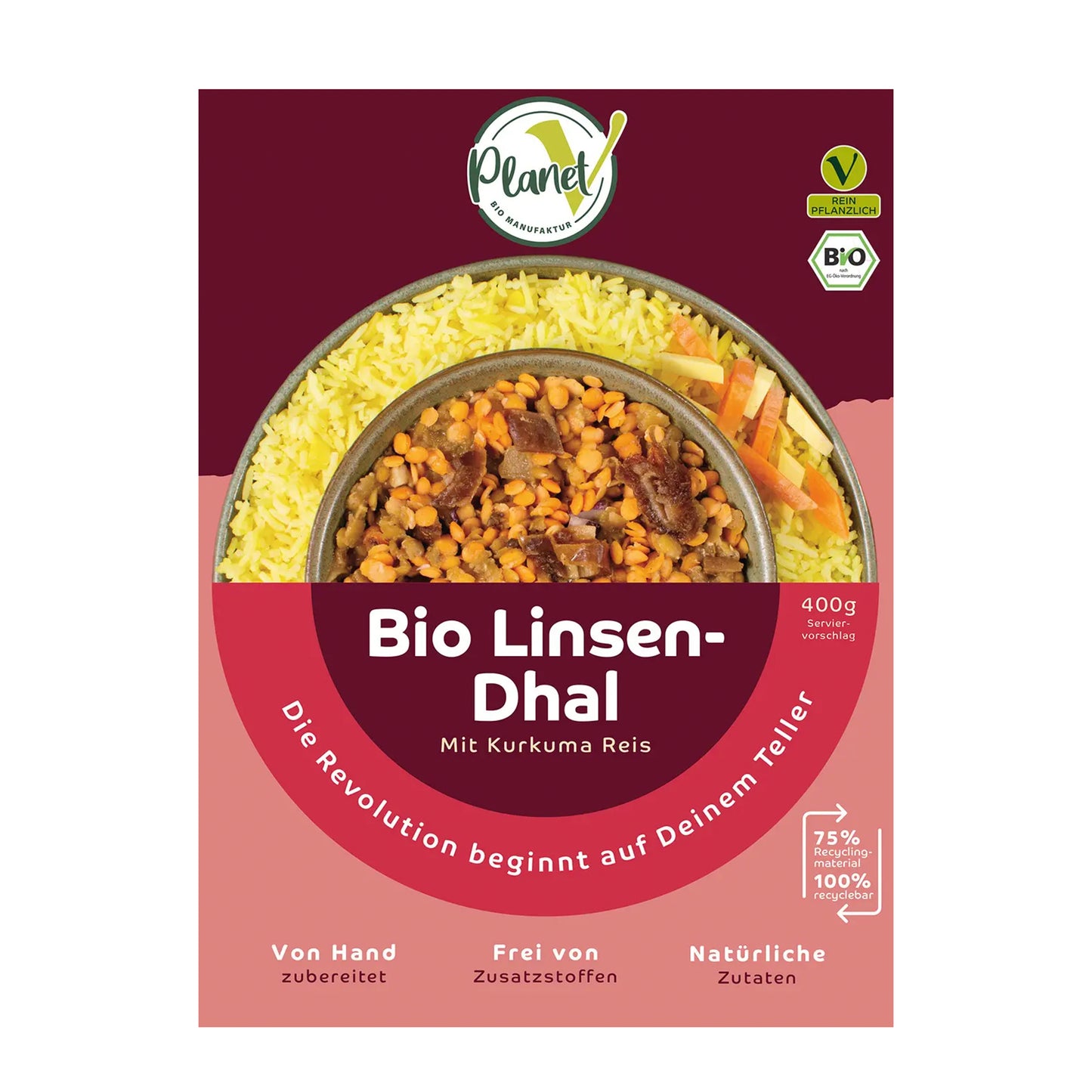 PlanetV Linsen Dhal (Bio) 400g