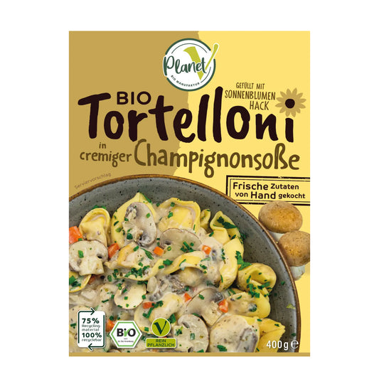 PlanetV Tortelloni mit Champignonsauce (Bio) 400g
