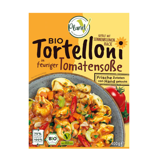 PlanetV Tortelloni mit Tomatensauce (Bio) 400g